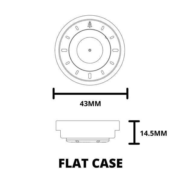 #520 | GOLDEN FUNGI 43MM Flat Case Maker Watch Co.® 